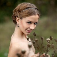 Slim Slavic Alisabelle in Flowing Meadows for EroticBeauty