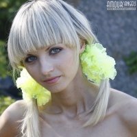 Young skinny girl naked in the sun