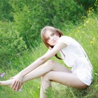 Cute slender redhead teen